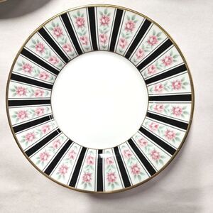 Fitz and Floyd Victoriana Set of 3 Porcelain Appitizer Bread Dessert Plates